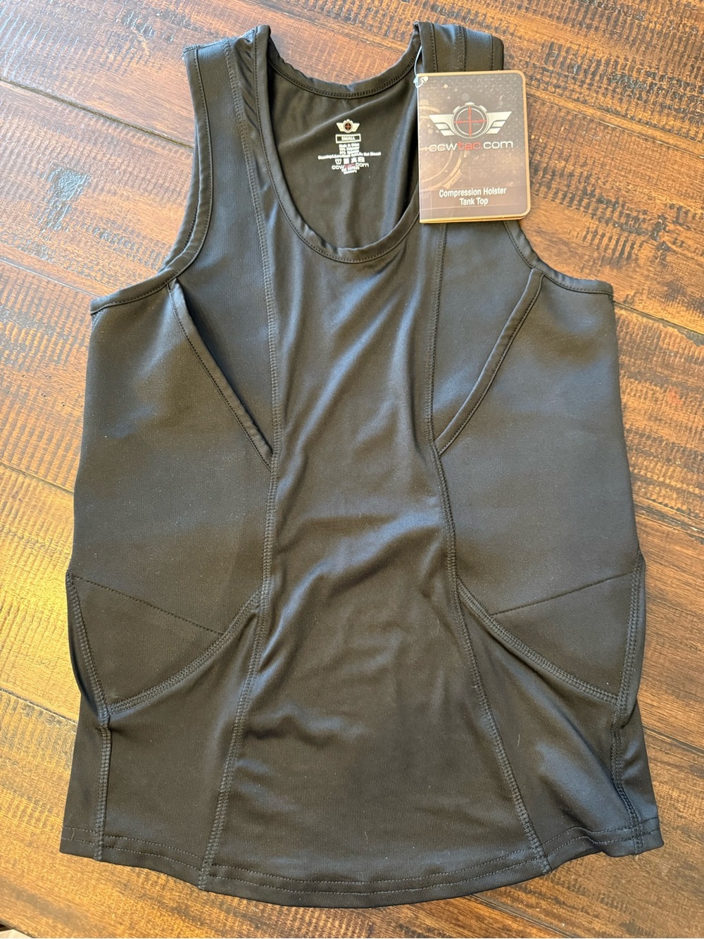 CCW Tactical Compression Holster Black Tank Top -Sz Small
